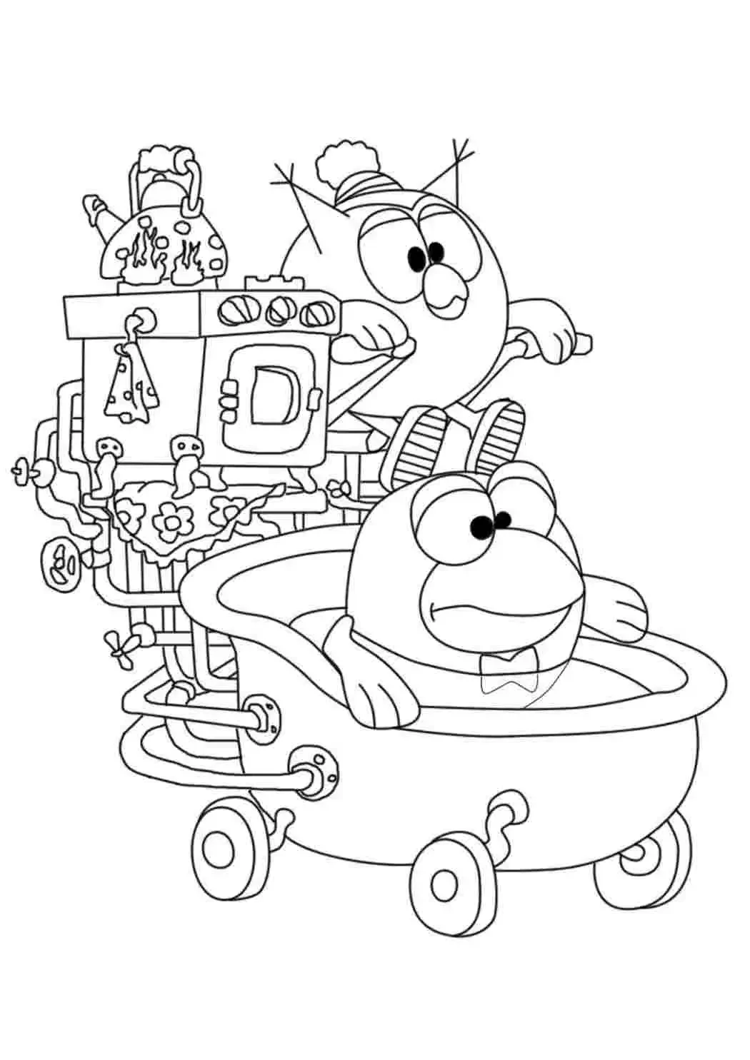 Раскраски Смешарики Савунья