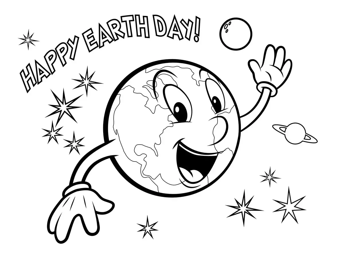 Радостная земля раскраска