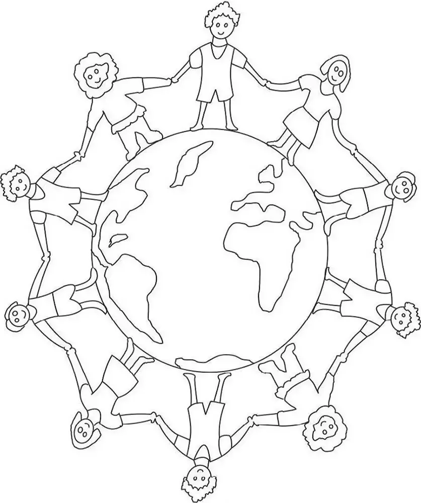 Раскраски земля мир Планета для детей раскраска