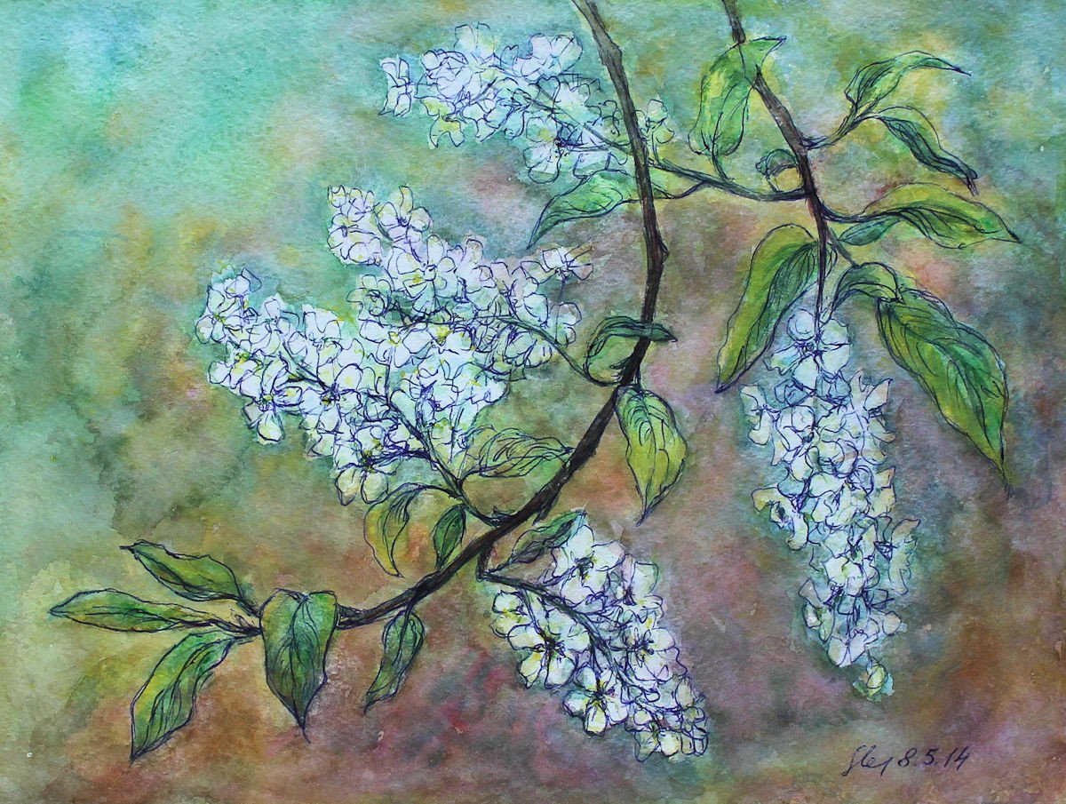 Картина Сергей Александровича Есенина черёмуха