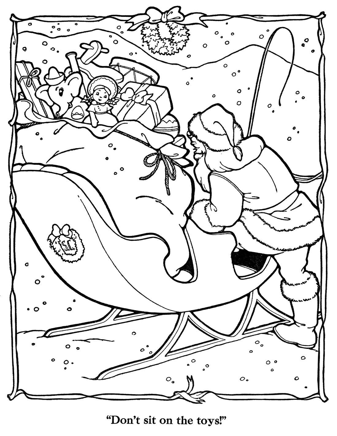 Ночь перед Рождеством раскраска