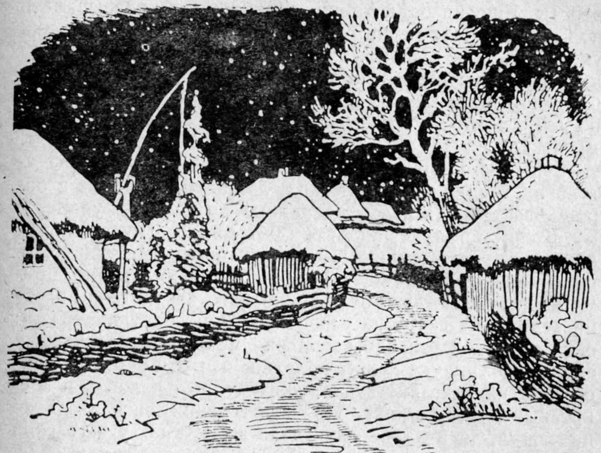 Ночь перед Рождеством раскраска