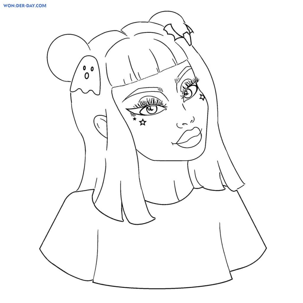 Раскраска мейкап для девочек