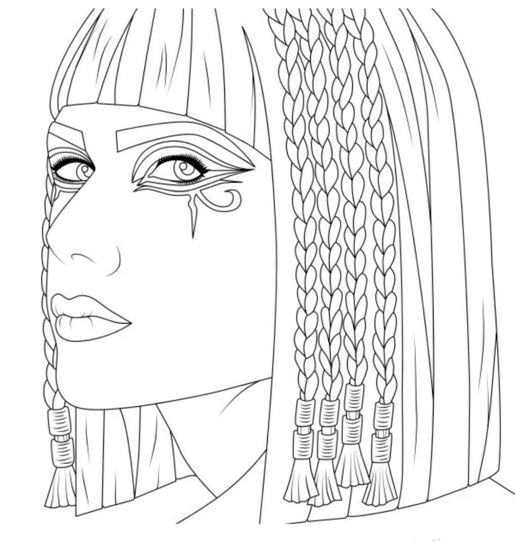 Раскраски для девочек макия