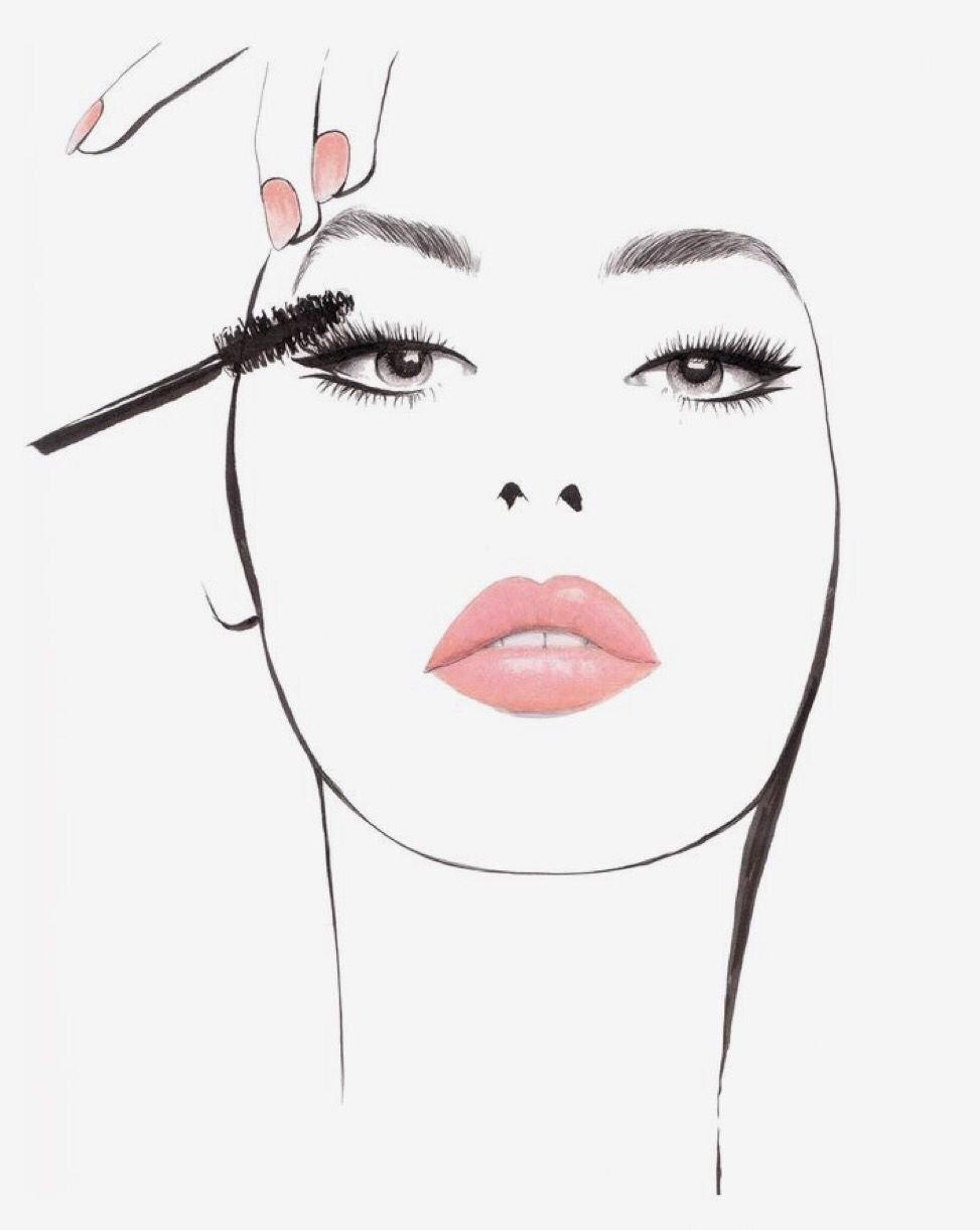 Нарисованные ресницы