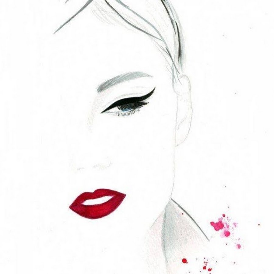 Фэшн иллюстрации макияж