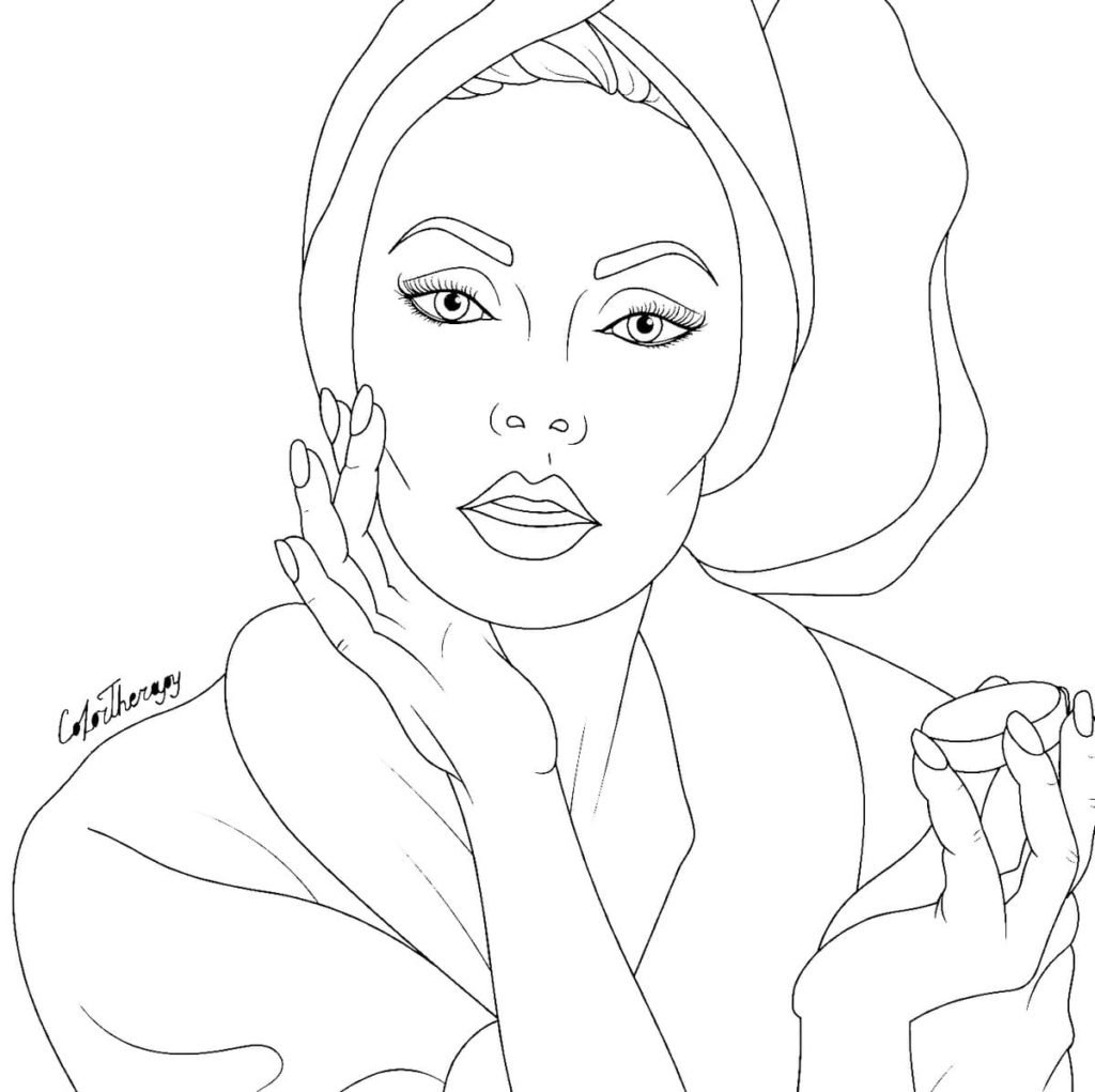 Раскраска макияж