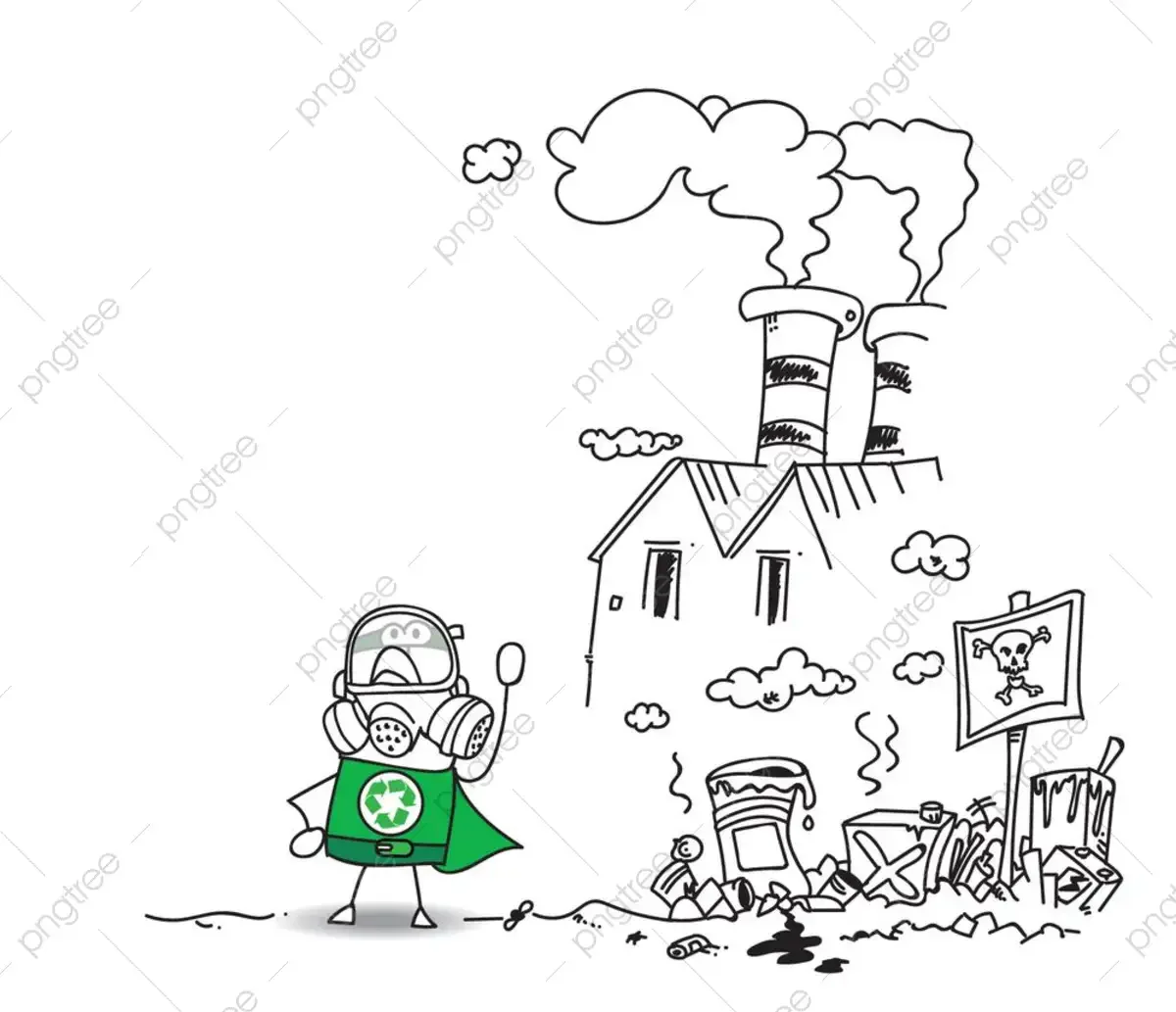 Загрязненные территории рисунок