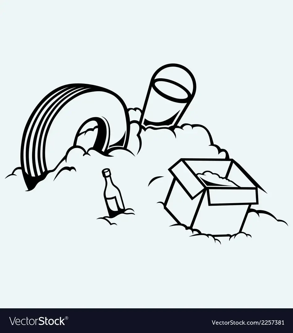 Свалка раскраска