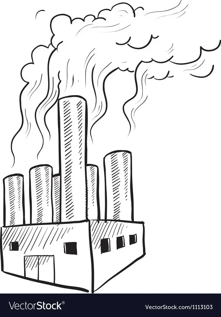 Завод раскраска