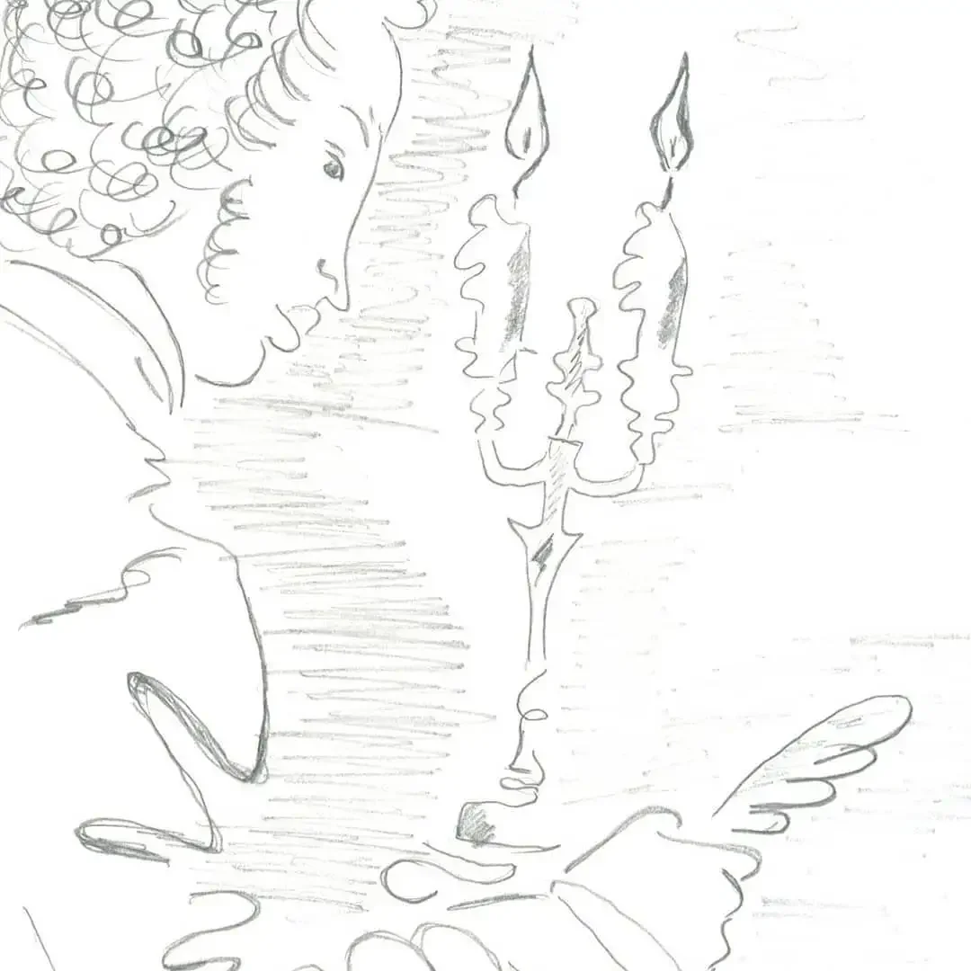 Портрет Александра Сергеевича Пушкина поэтапно