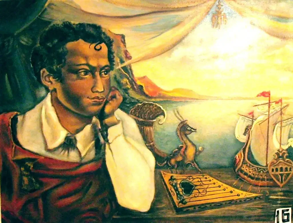 Пушкин с трубкой