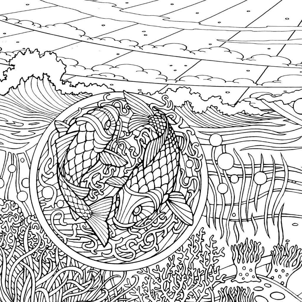 Раскраска антистресс космос