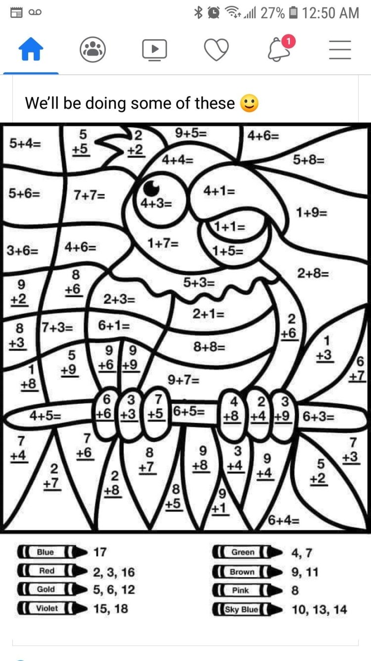 Математические разукрашки Хэллоуин