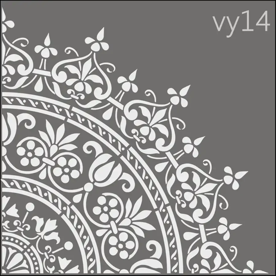 Трафареты узоров для стен