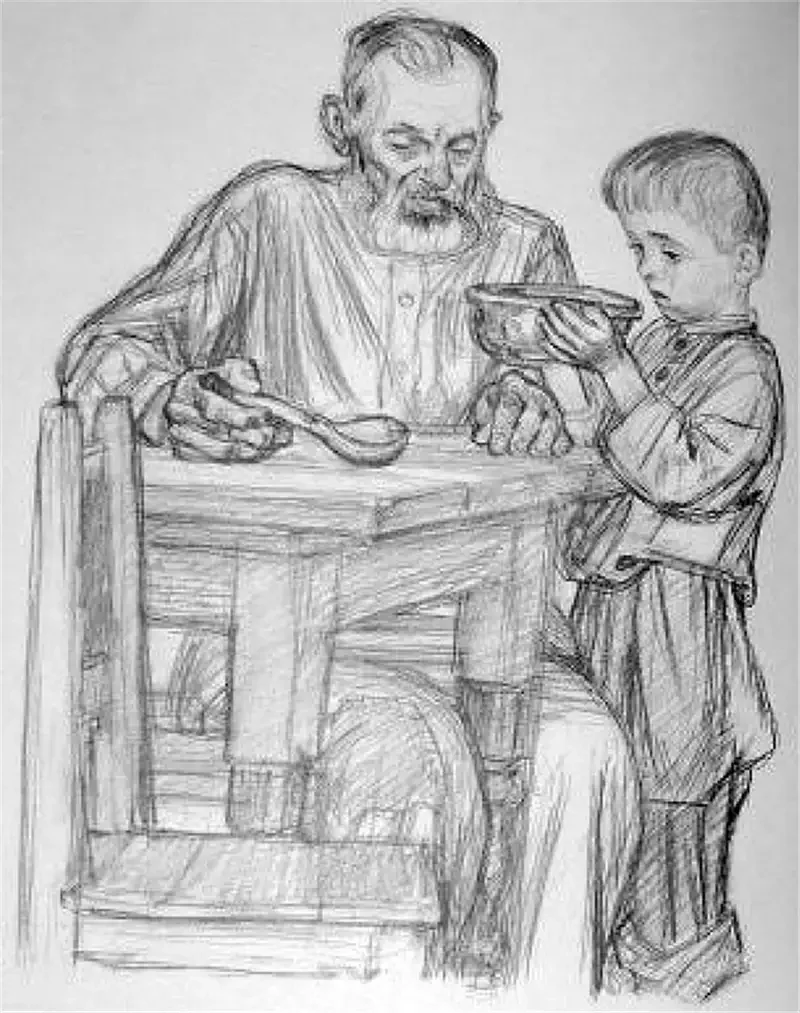 Л. толстой «старый дед и внук».