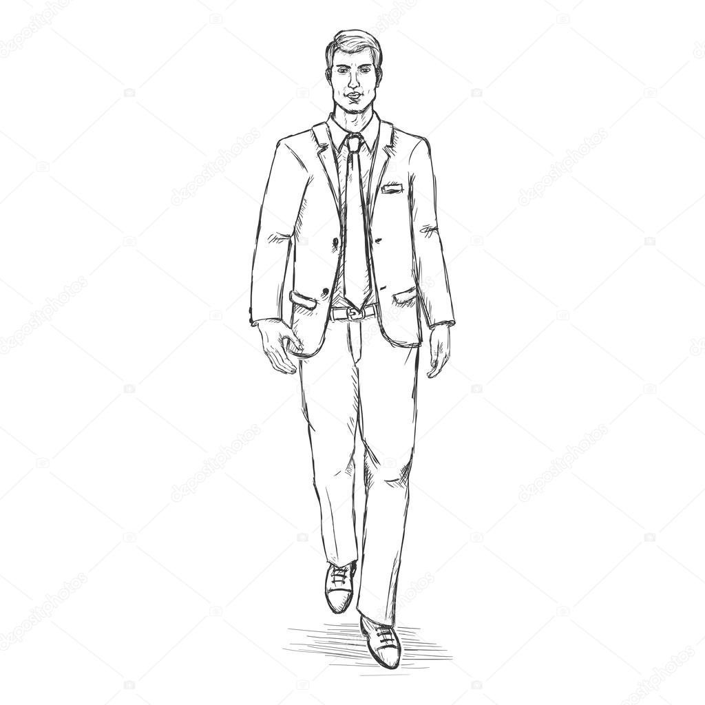 Пиджак нарисованный