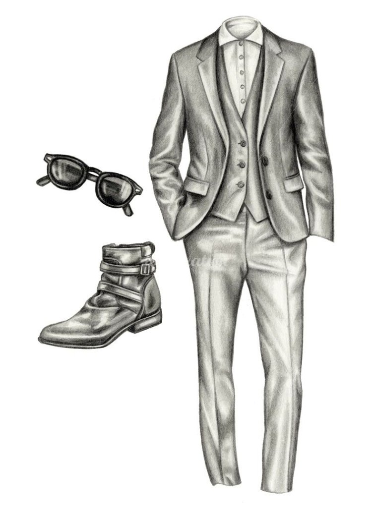 Раскраска принц с одеждой