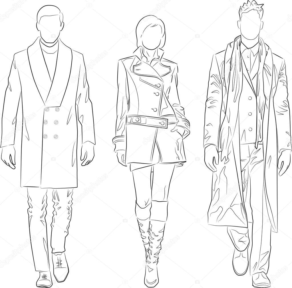 Раскраска мужчина с одеждой