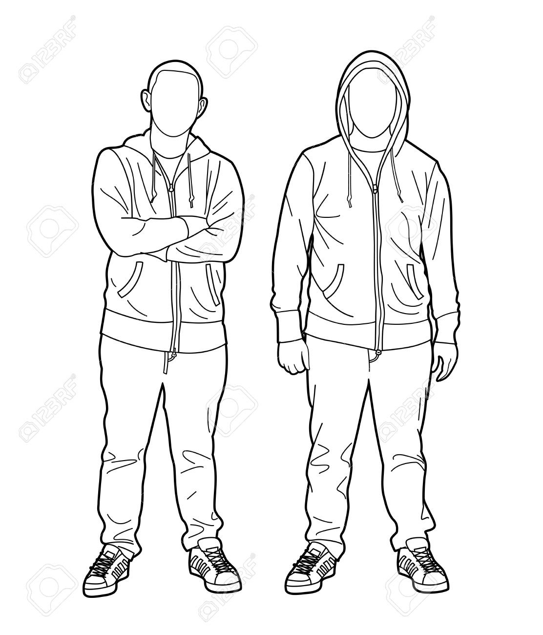 Мужской костюм раскраска