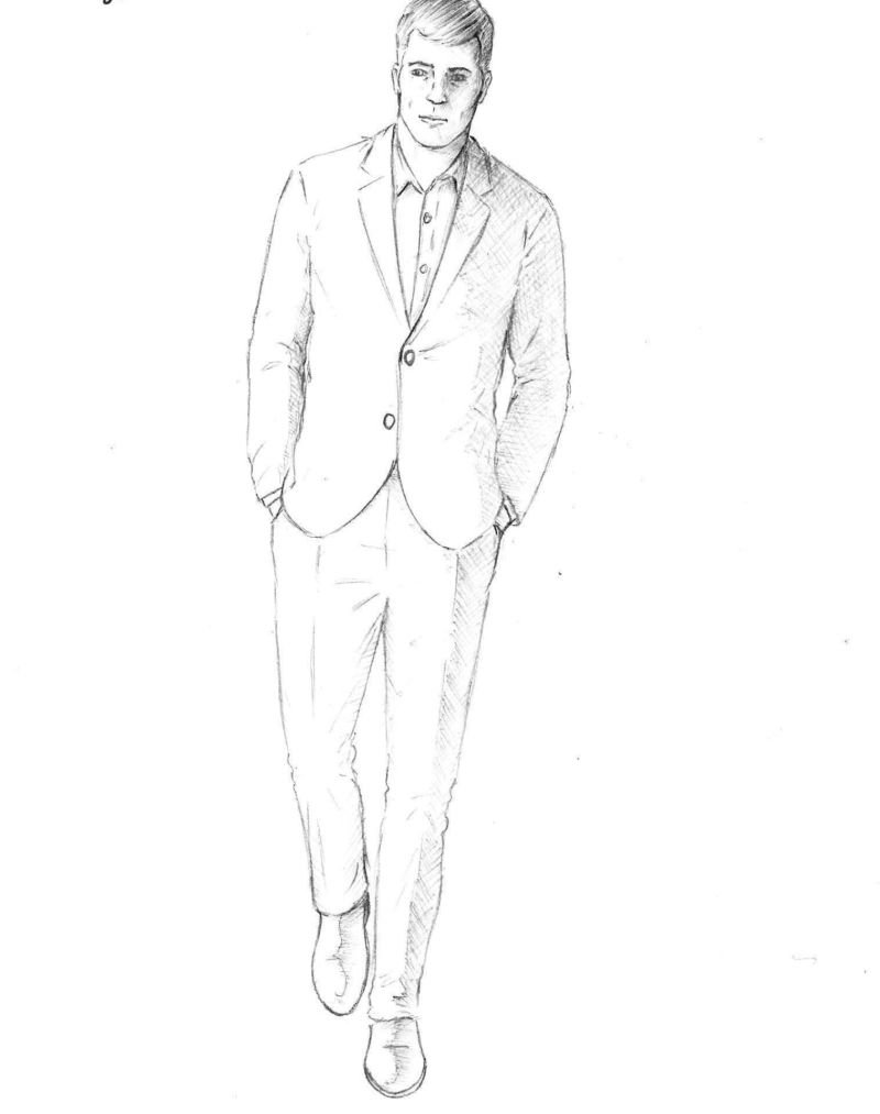 Эскиз праздничной одежды