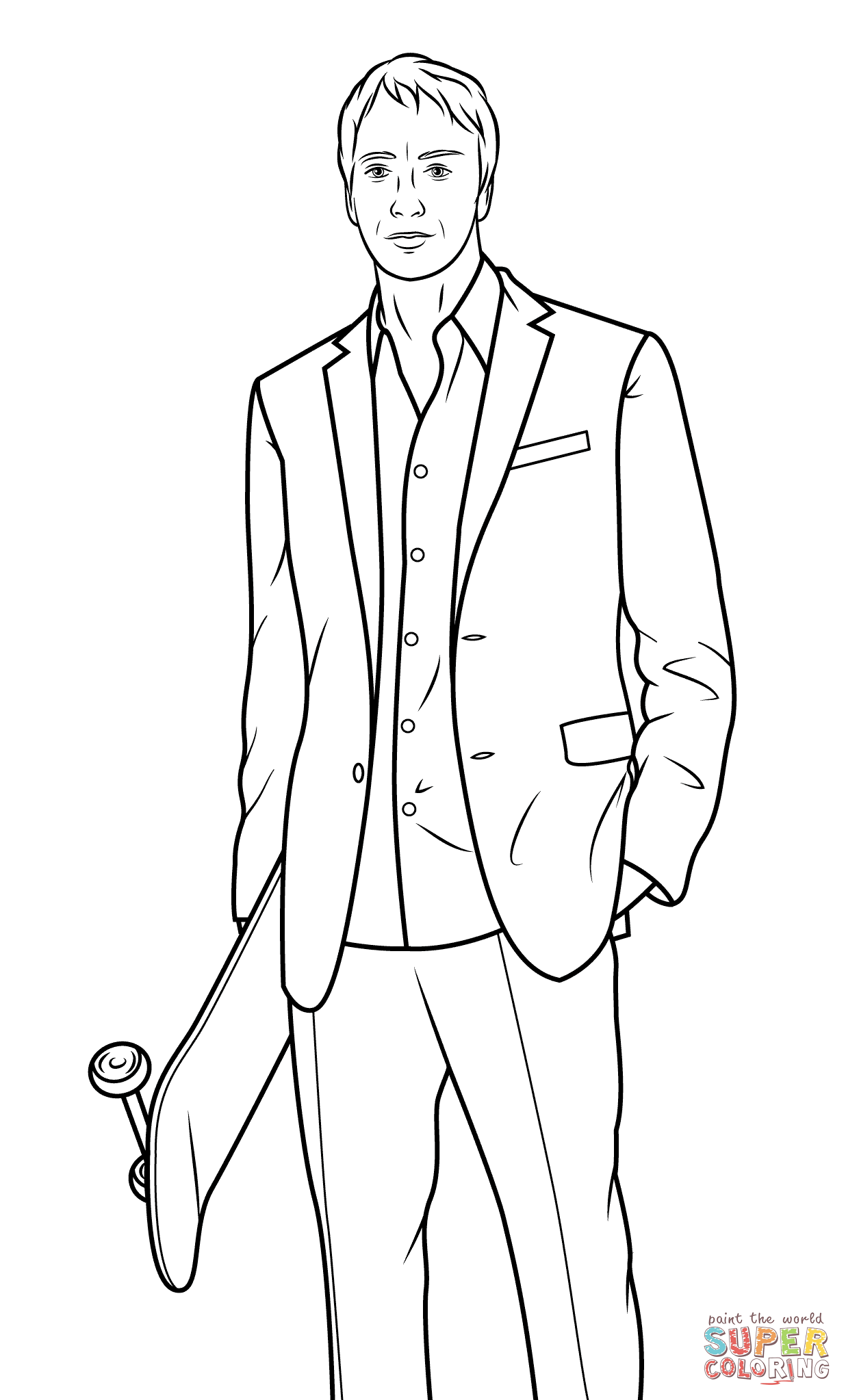 Рисовать мужчину в костюме