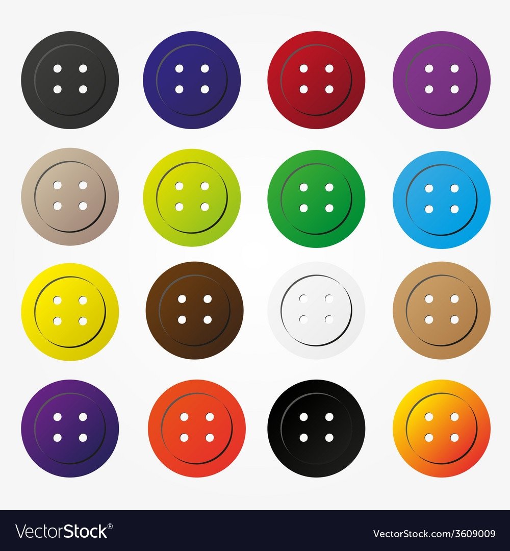 Пуговица раскраска