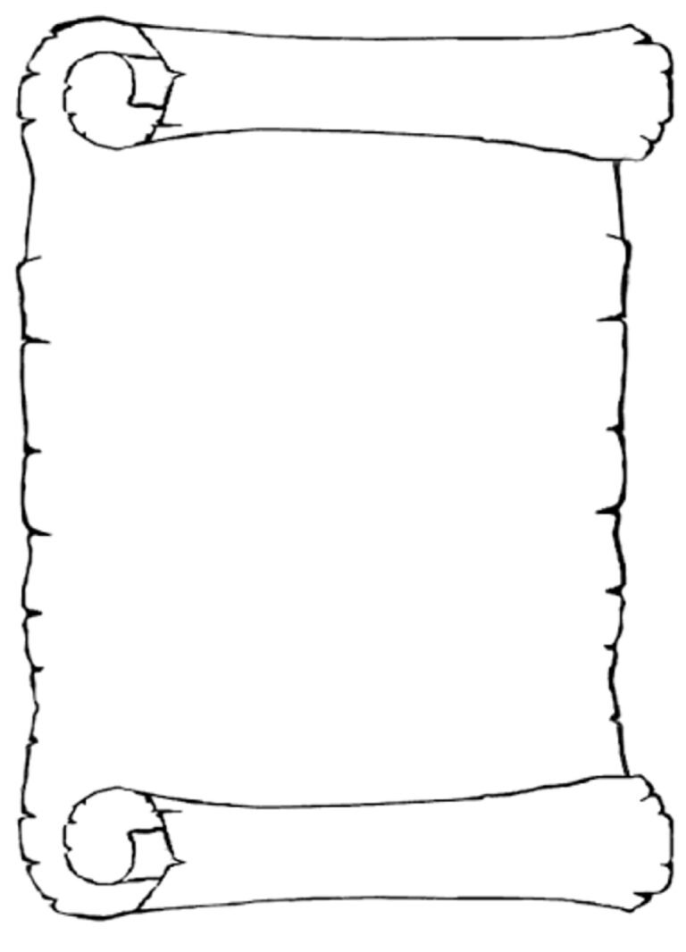 Свиток раскраска