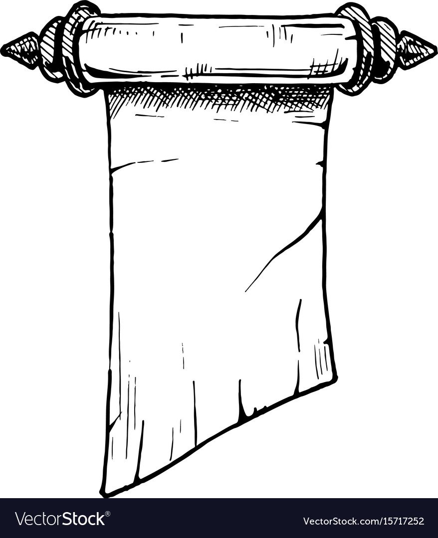 Свиток черно белый