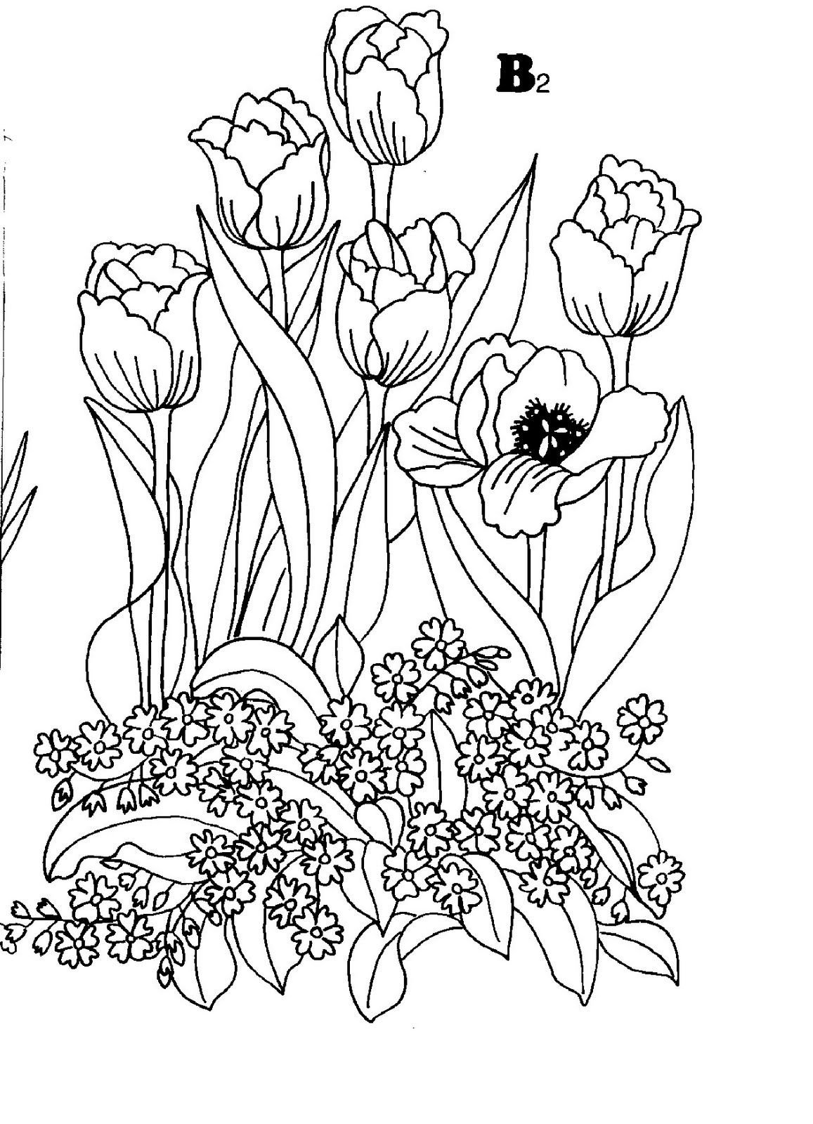 Цветочная композиция раскраска