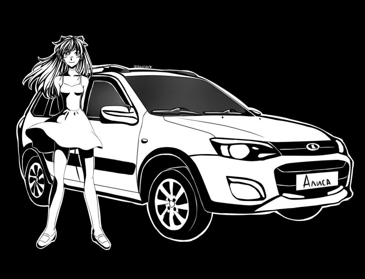 Раскраска Лада Гранта 2190