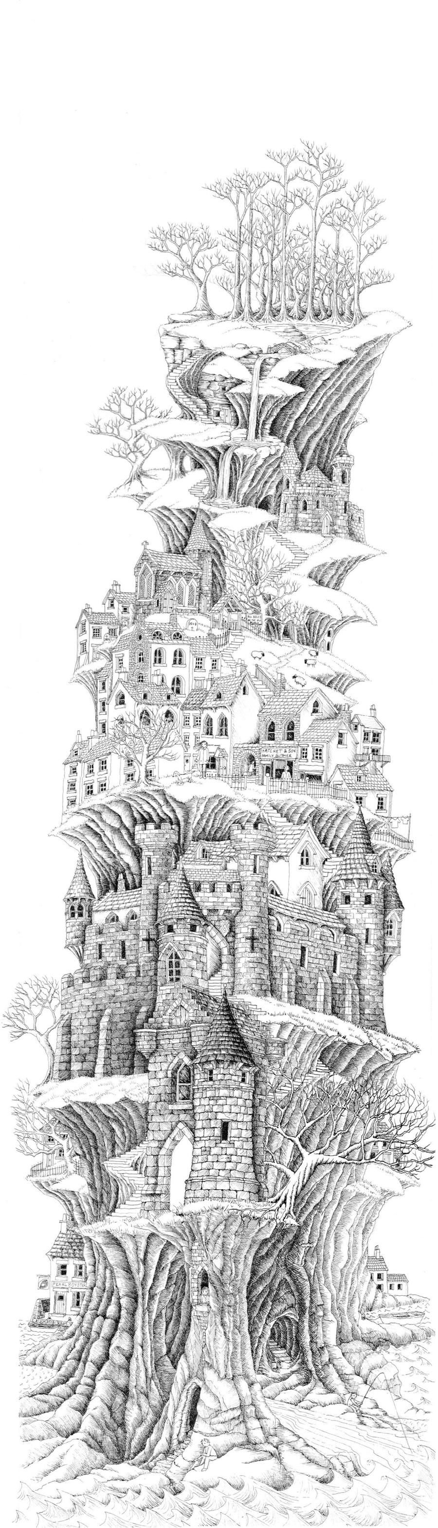 Раскраска замок