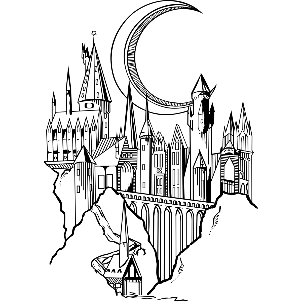 Башня донжон романский стиль рисунки