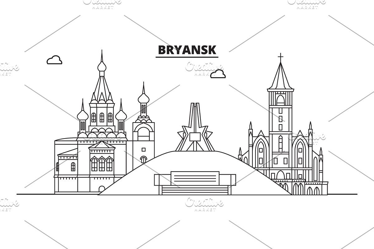 Город Брянск вектор