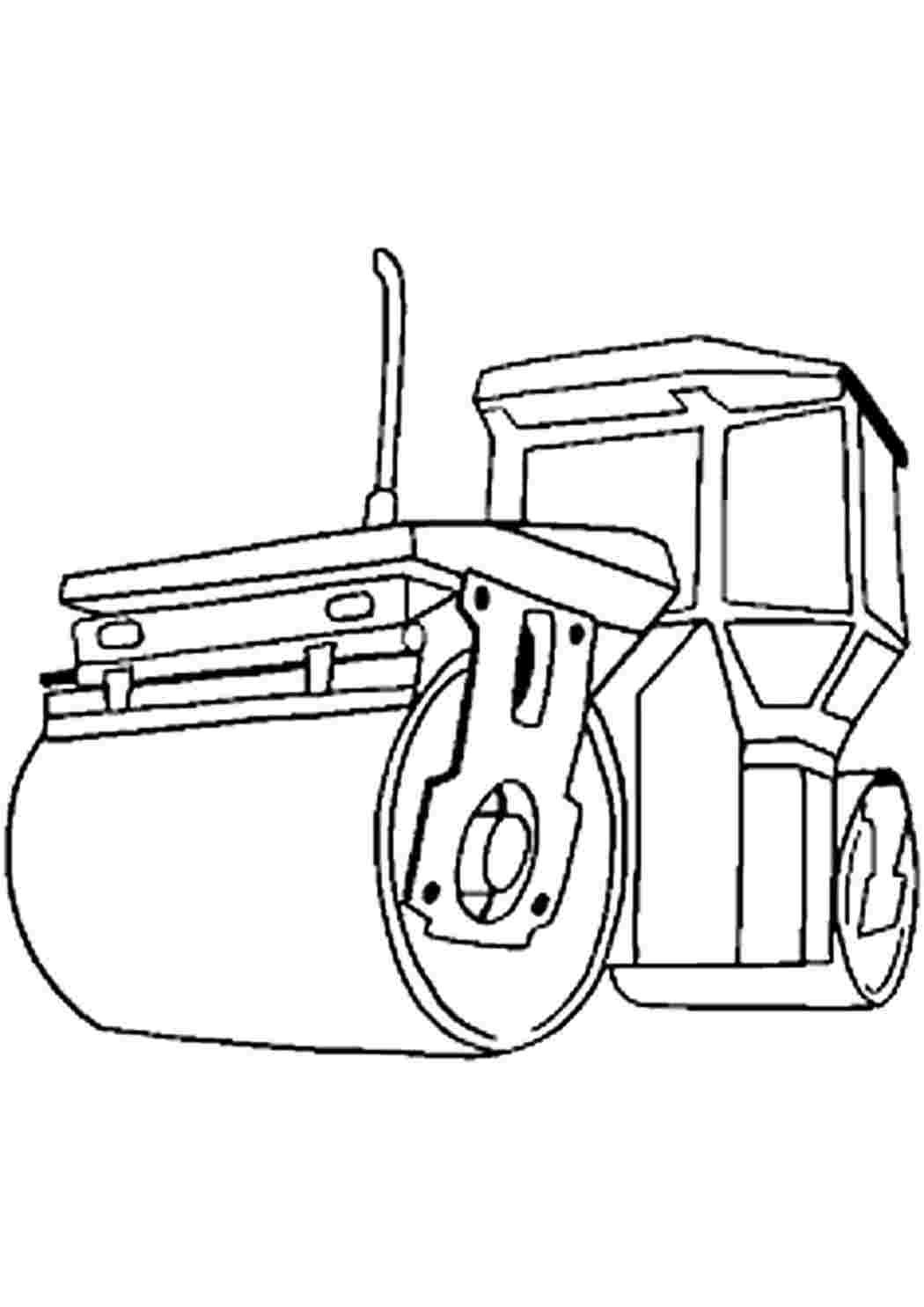 Бульдозер раскраска