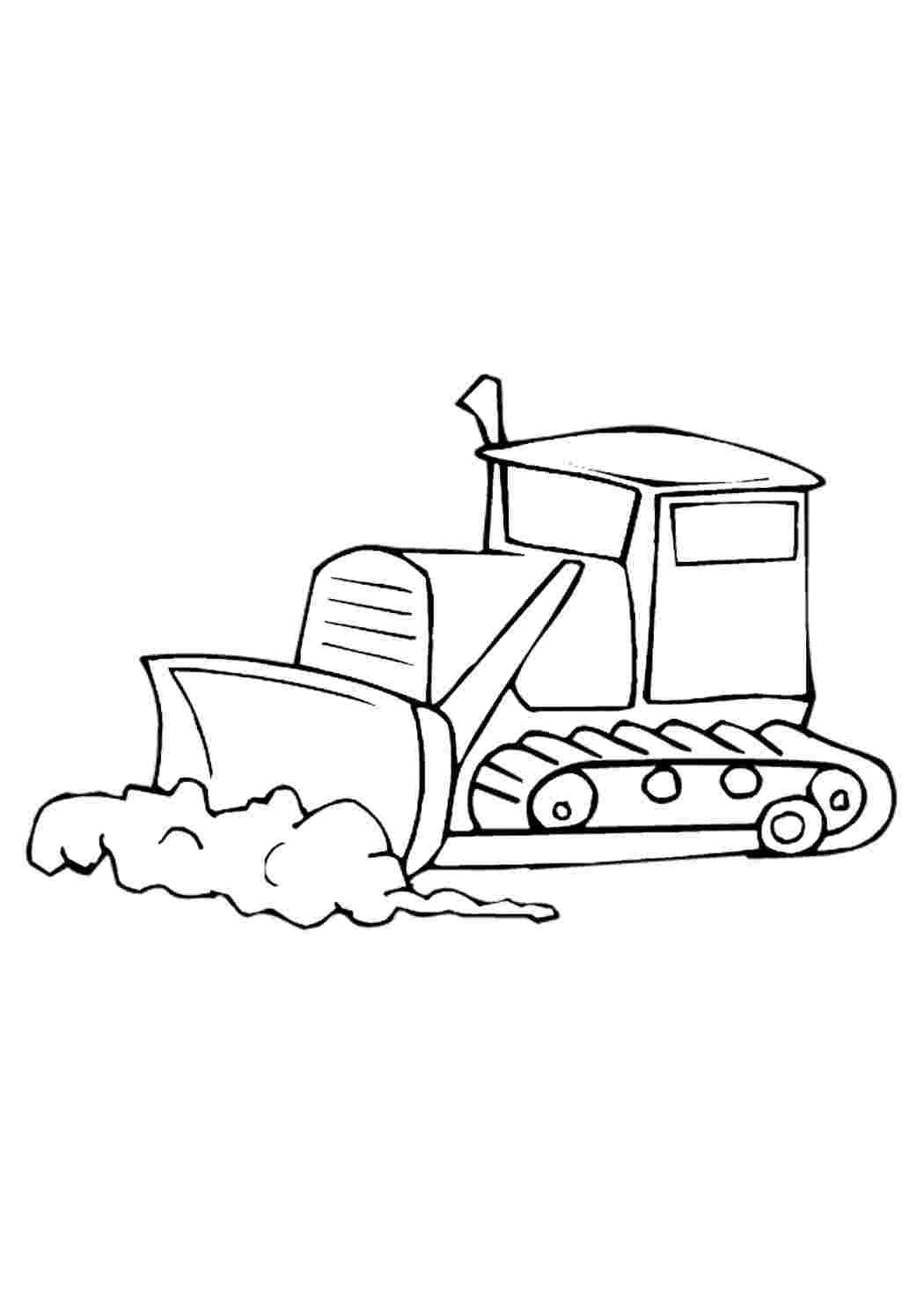 Снегоуборочная машина раскраска для детей