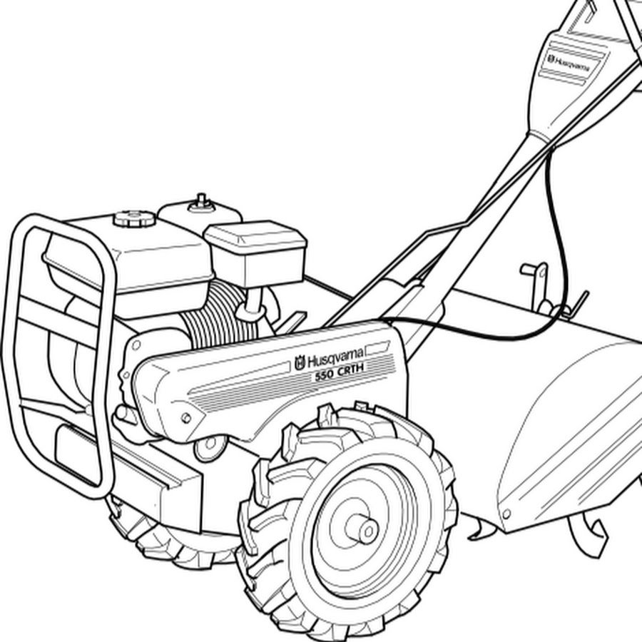 Раскраска снегоуборщик