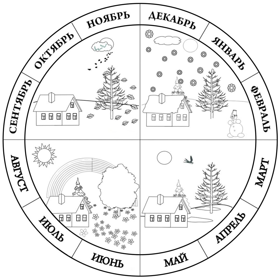 Название месяцев задания для детей