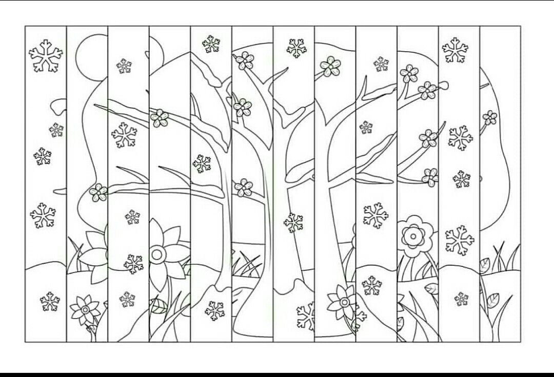 Календарь раскраска