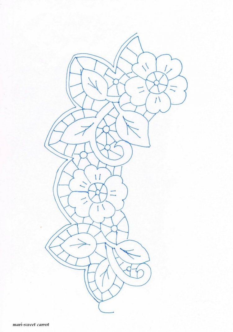 Вышивка Ришелье схемы для начинающих