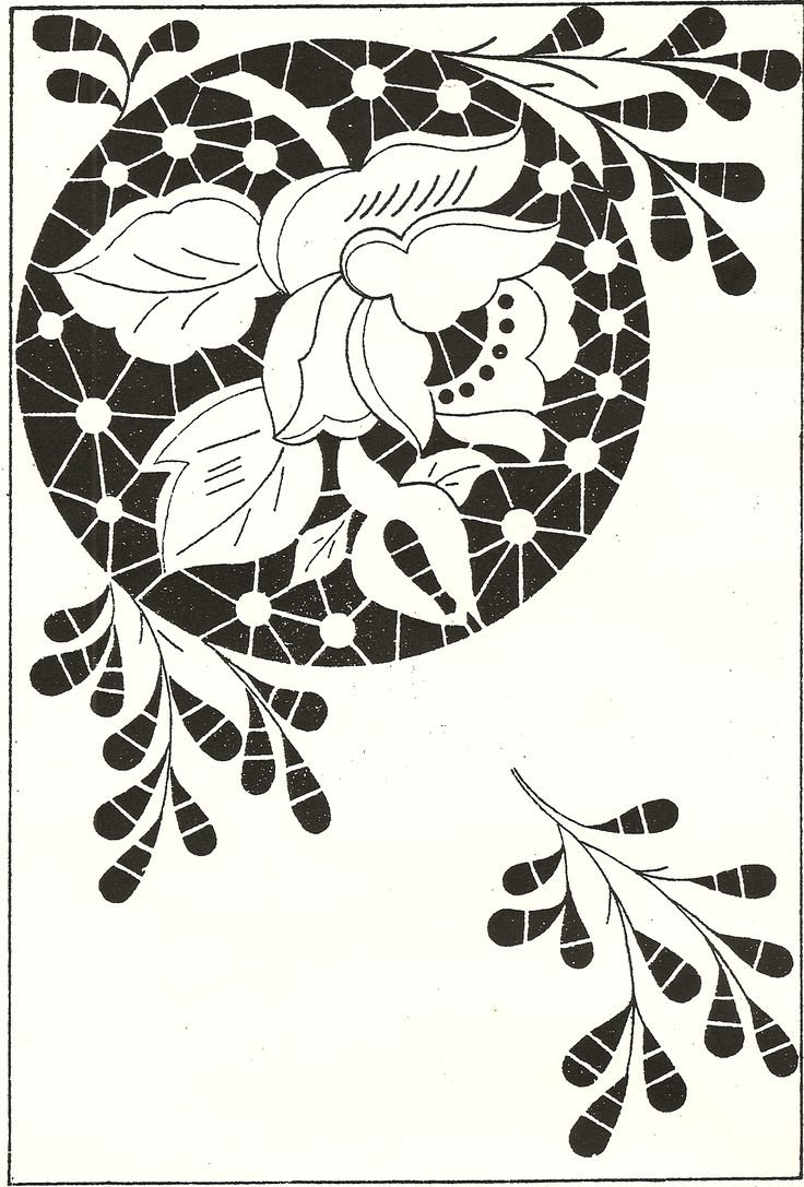 Узоры для вышивки Ришелье