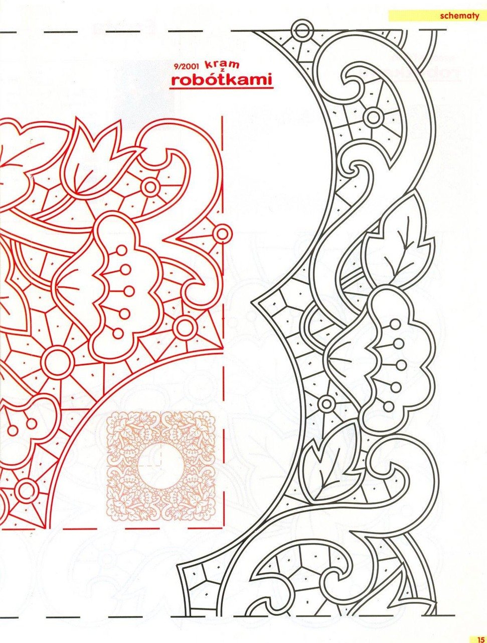 Вышивкагладью и Решелье лилии