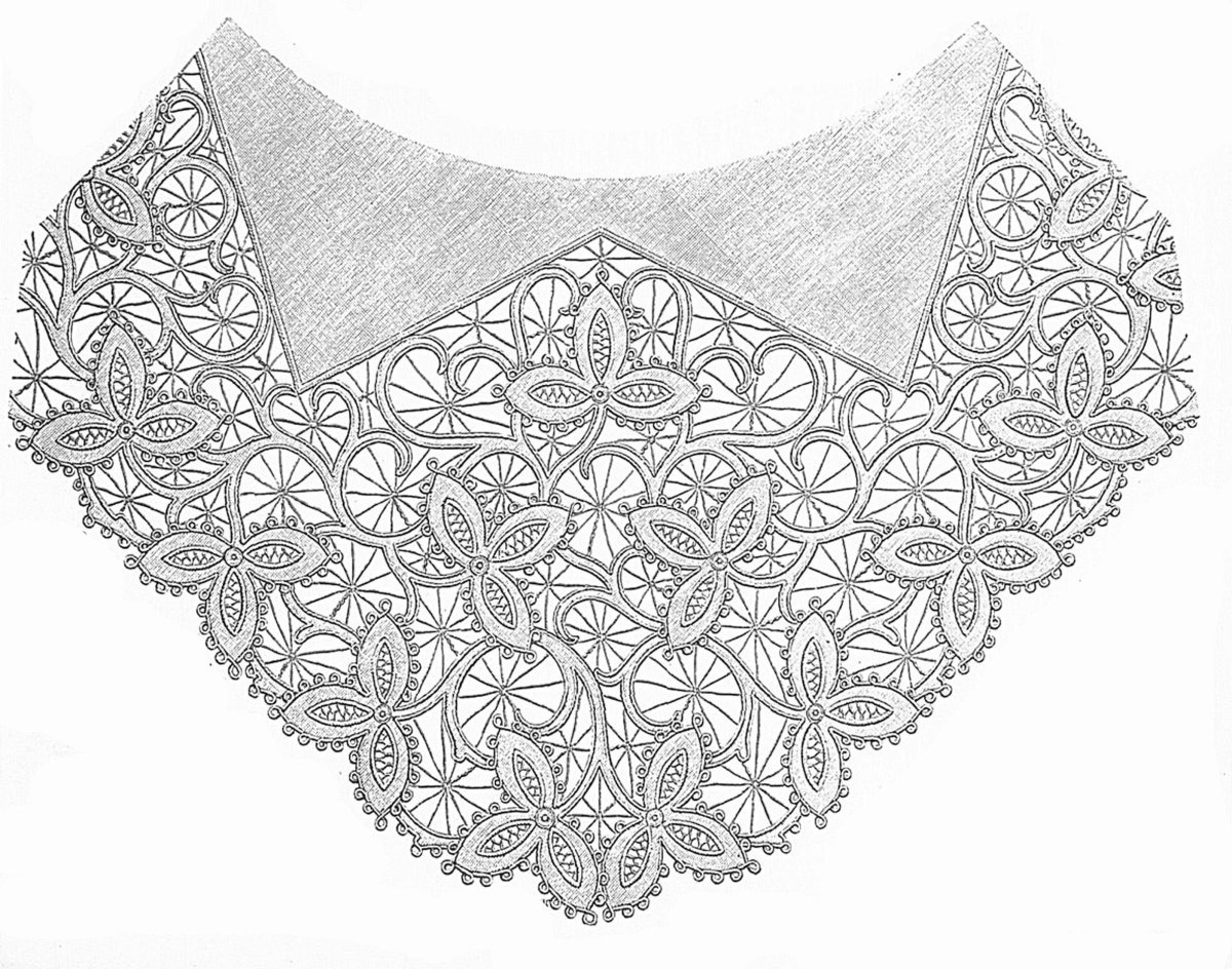 Рисунки воротники Ришелье