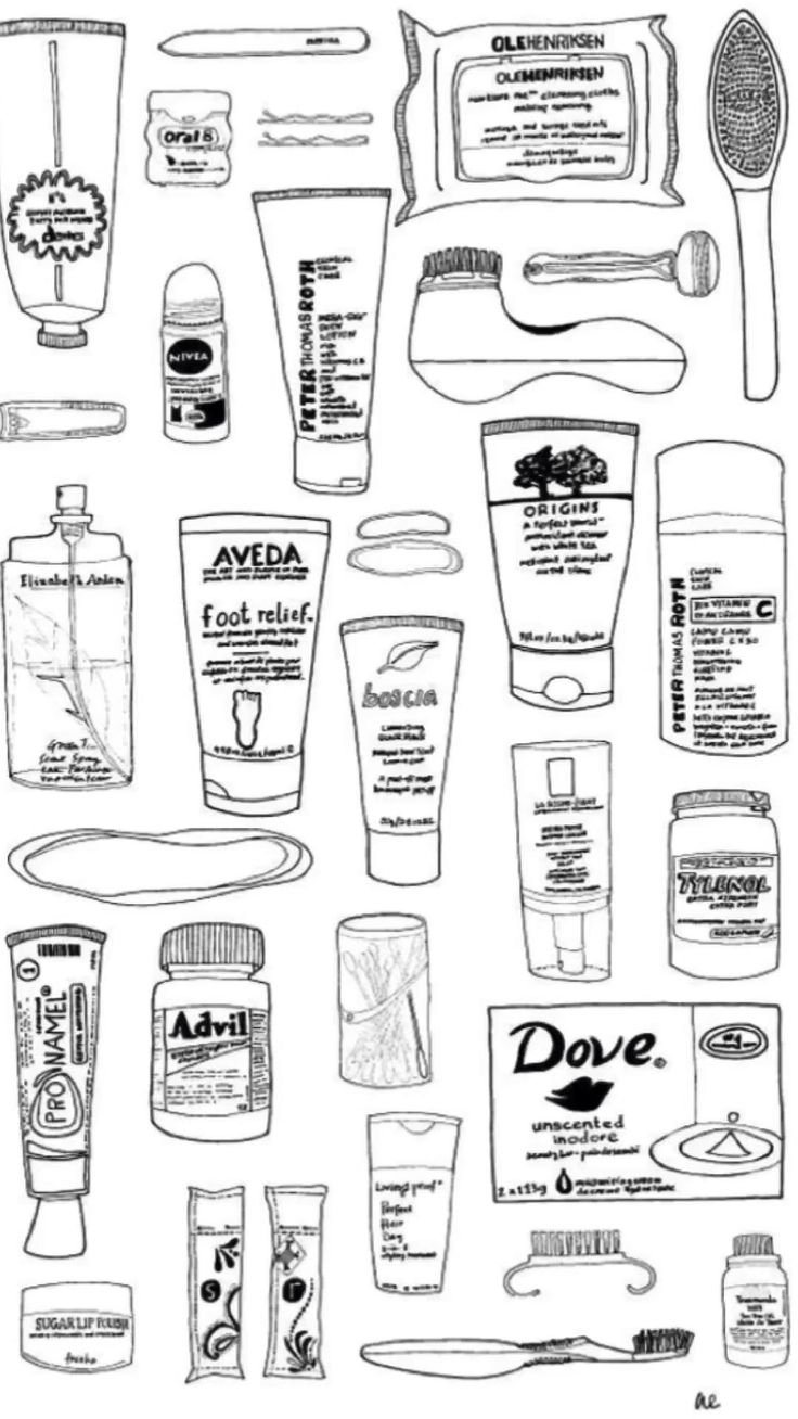 Раскраска бумажная косметика для утки