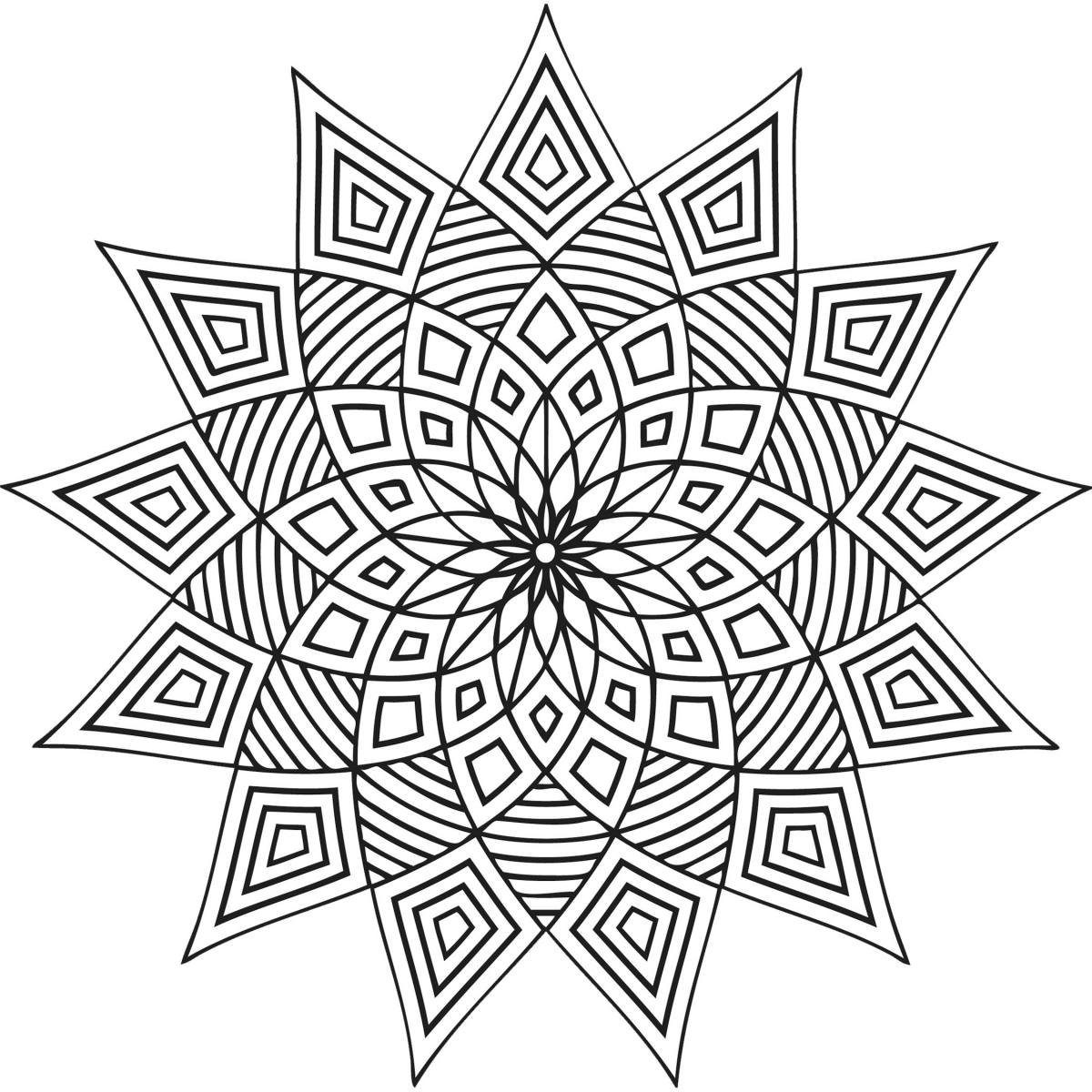 Мандала из геометрических фигур