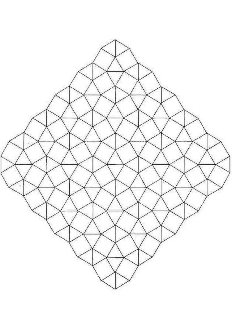 Ромбики для раскрашивания