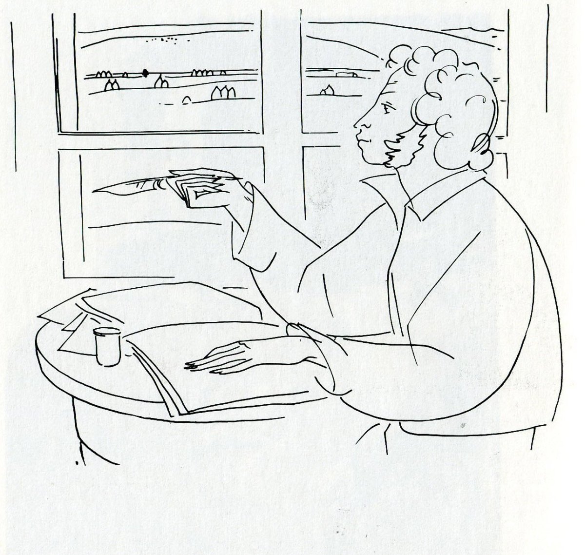 Портрет пушкин раскраска