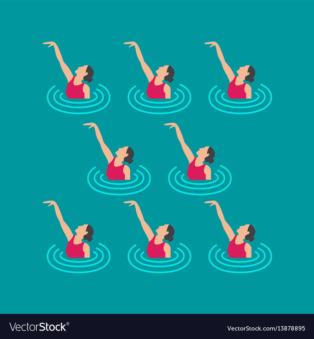 Синхронное плавание вектор