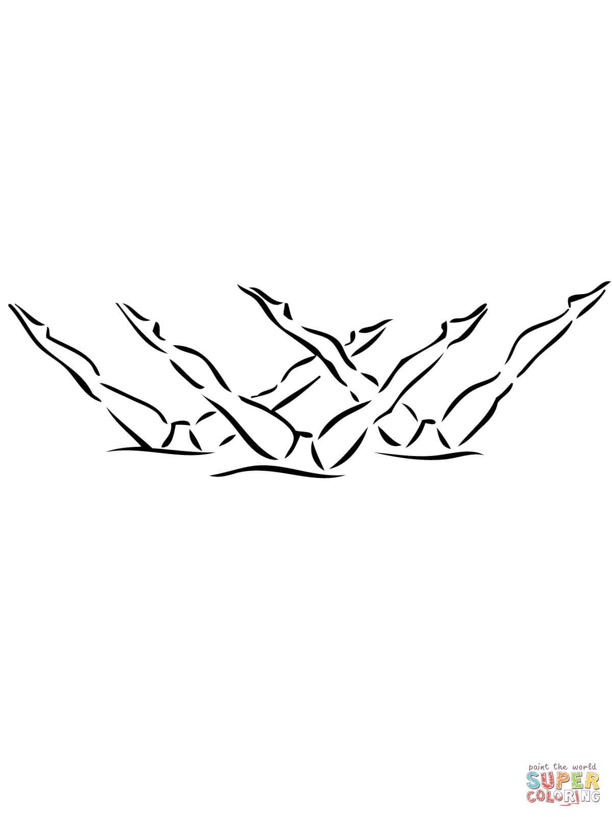 Синхронистки раскраска