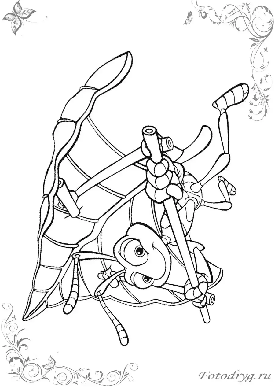 Муравей раскраска для детей